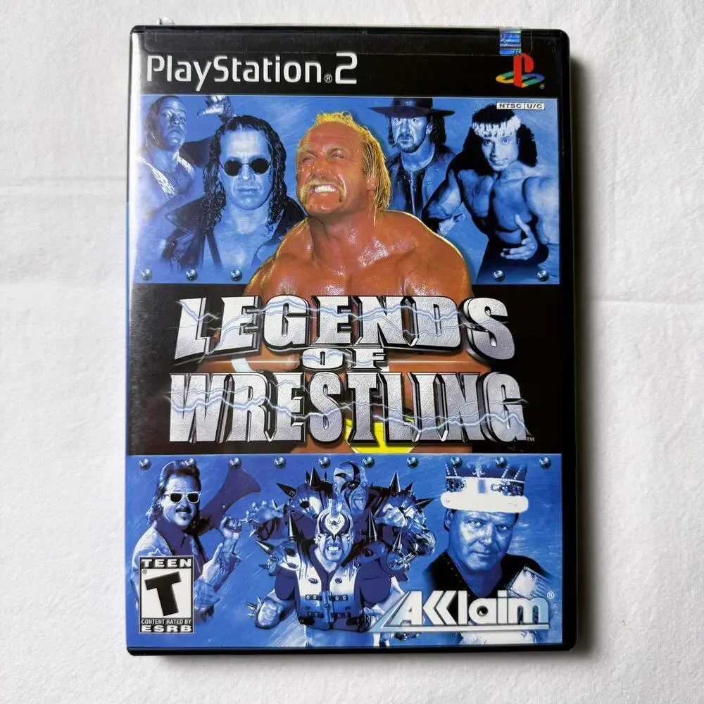 Legends of Wrestling Near Mint Playstation PS2 Game CIB - Tested Working
